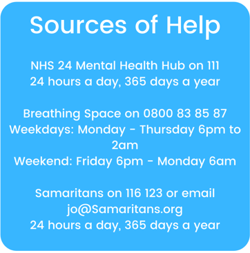 Mental health support phone numbers